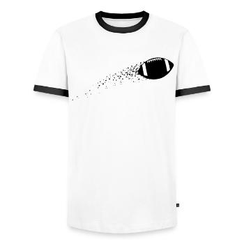Spiel Tag - Energie & Teamgeist - Männer Kontrast-T-Shirt - Weiß/Schwarz - Vorne - AI Model Female 172 light (172cm) & AI Model Male 178 dark (178cm)