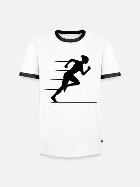 Elegance & Power - Sprinter Stylish - Men's Ringer Shirt - white/black