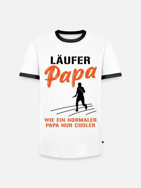 Cool Runner Dad Saying - Men's Ringer Shirt - white/black