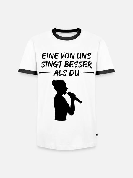 Outstanding Singer Humorous - Men's Ringer Shirt - white/black