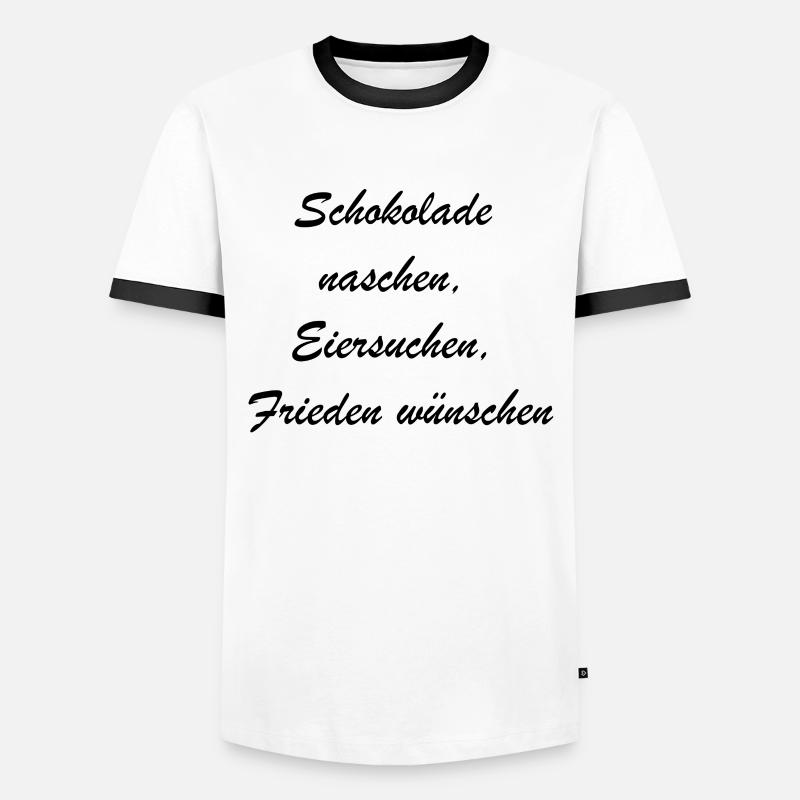 Easter Surprise - Men's Ringer Shirt - white/black