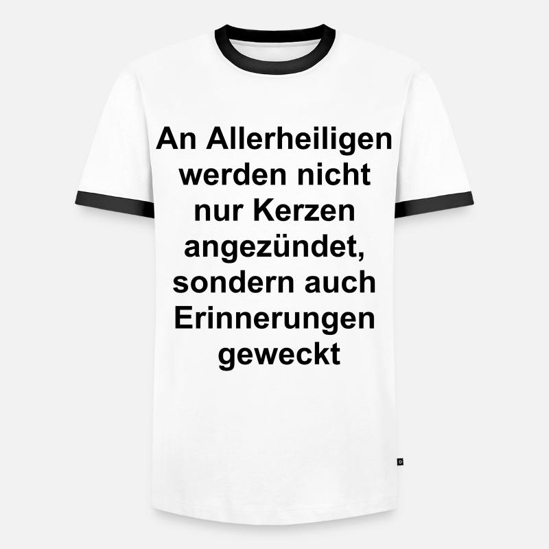 Design-Geschenk - Männer Kontrast-T-Shirt - Weiß/Schwarz