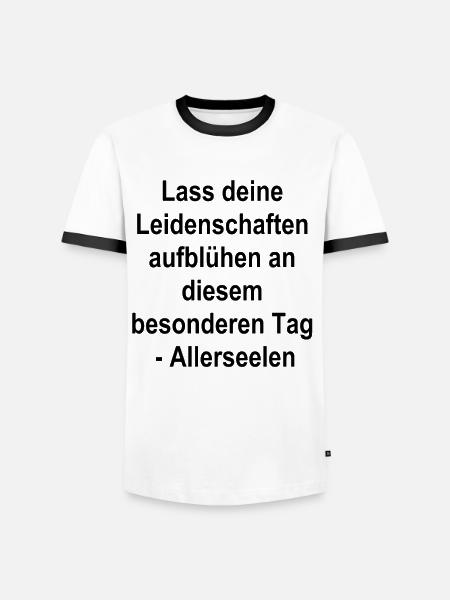 Gift of Love - Men's Ringer Shirt - white/black