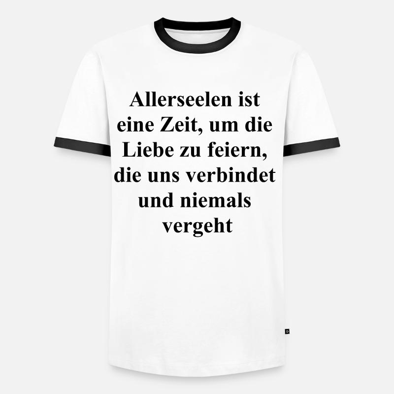 Ewige Liebe Geschenk - Männer Kontrast-T-Shirt - Weiß/Schwarz