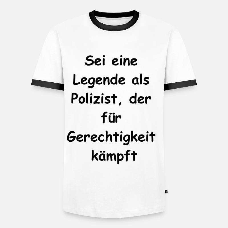 Legend Status Gift - Men's Ringer Shirt - white/black