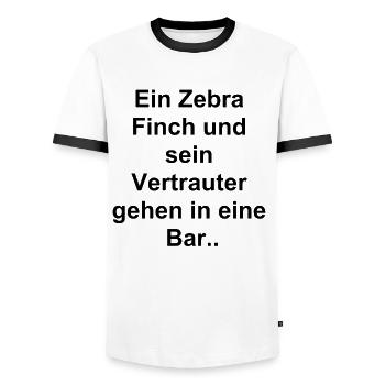 Vertraute Freunde Geschenk - Männer Kontrast-T-Shirt - Weiß/Schwarz - Vorne - AI Model Female 172 light (172cm) & AI Model Male 178 dark (178cm)