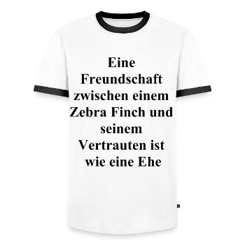 Personalisiertes Geschenk für Tierliebhaber - Männer Kontrast-T-Shirt - Weiß/Schwarz - Vorne - AI Model Female 172 light (172cm) & AI Model Male 178 dark (178cm)