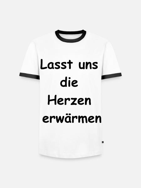 Frohes Fest Geschenk - Männer Kontrast-T-Shirt - Weiß/Schwarz