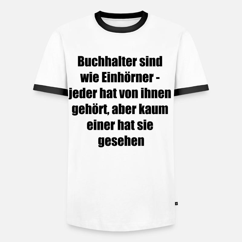 Legende unter den Buchhaltern Geschenk - Männer Kontrast-T-Shirt - Weiß/Schwarz