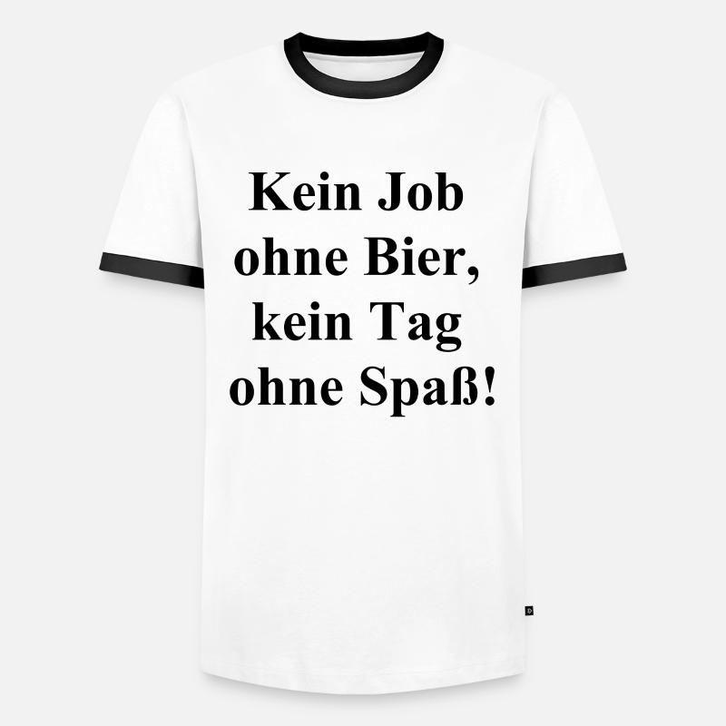 Beer Lover Tool Gift - Men's Ringer Shirt - white/black