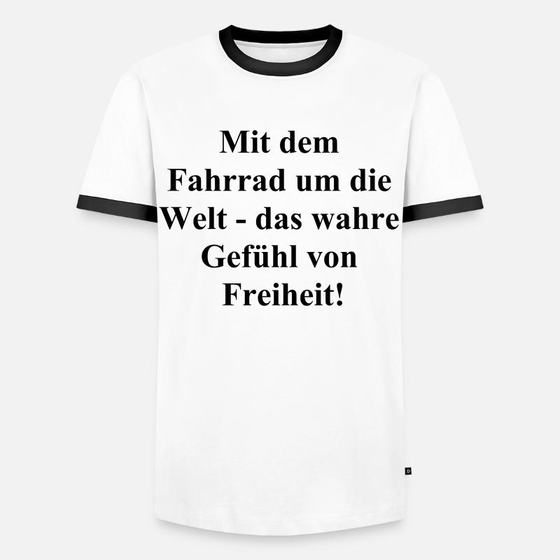 Radler Gift - Men's Ringer Shirt - white/black