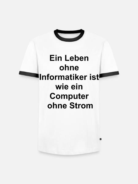Gift for Nerds - Men's Ringer Shirt - white/black