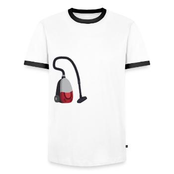 Lustiges Putzfrau Reinigungskraft Hausfrau Putzen - Männer Kontrast-T-Shirt - Weiß/Schwarz - Vorne - AI Model Female 172 light (172cm) & AI Model Male 178 dark (178cm)