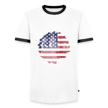 Lustiges Abschlepper Abschleppwagenfahrer Geschenk - Männer Kontrast-T-Shirt - Weiß/Schwarz - Vorne - AI Model Female 172 light (172cm) & AI Model Male 178 dark (178cm)