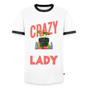 Lustiges Putzfrau Reinigungskraft Hausfrau Putzen - Männer Kontrast-T-Shirt - Weiß/Schwarz - Vorne - AI Model Female 172 light (172cm) & AI Model Male 178 dark (178cm)