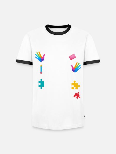 Ergoterapi Ergoterapeut Ergoterapeut Ergoterapeut - Herre kontrast-T-shirt - hvid/sort