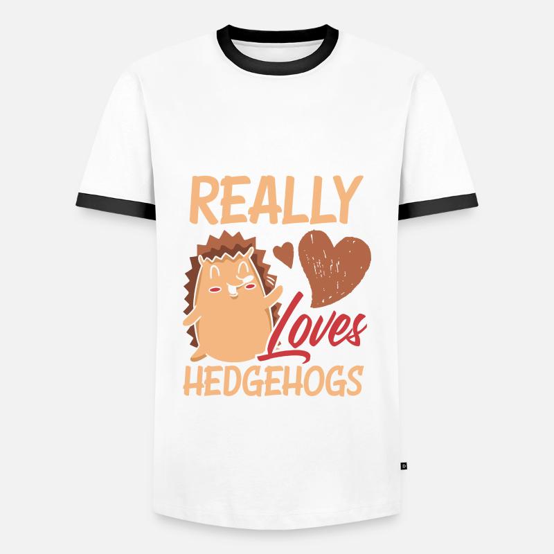 Igel Igel Igel - Männer Kontrast-T-Shirt - Weiß/Schwarz