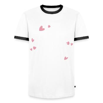 Mama 2023 Schwanger Schwangerschaft Mom To Be - Männer Kontrast-T-Shirt - Weiß/Schwarz - Vorne - AI Model Female 172 light (172cm) & AI Model Male 178 dark (178cm)