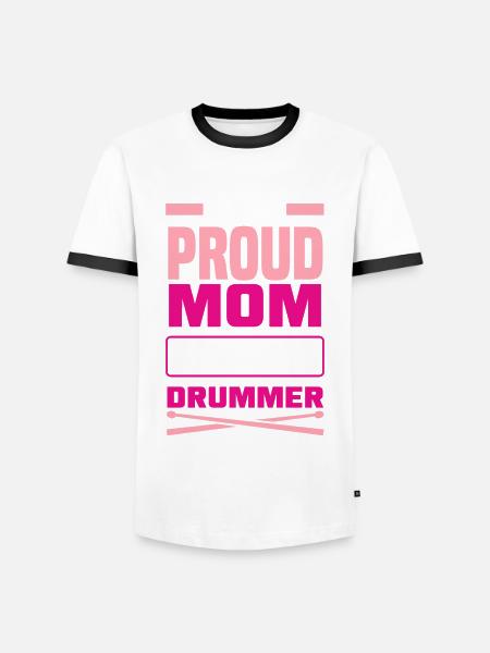 Drums Drummer Gift - Men's Ringer Shirt - white/black