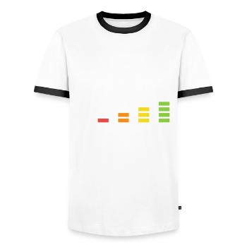 Funny school bus driver school bus bus driver - Men's Ringer Shirt - white/black - Front - AI Model Female 172 light (172cm) & AI Model Male 178 dark (178cm)