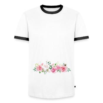 Standesbeamter Standesbeamtin Hochzeit - Männer Kontrast-T-Shirt - Weiß/Schwarz - Vorne - AI Model Female 172 light (172cm) & AI Model Male 178 dark (178cm)