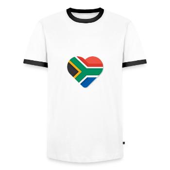 Lustiges Geschenk Zum Guyanischen Erbe - Männer Kontrast-T-Shirt - Weiß/Schwarz - Vorne - AI Model Female 172 light (172cm) & AI Model Male 178 dark (178cm)