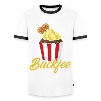 Baking Fairy Funny Baking Baker Baker Baker Gift - Men's Ringer Shirt - white/black - Front - AI Model Female 172 light (172cm) & AI Model Male 178 dark (178cm)