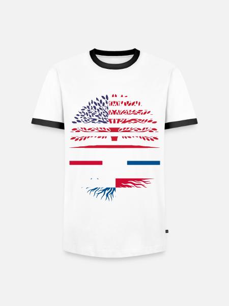 Funny Panama Panamanian Panamanian Gift - Men's Ringer Shirt - white/black