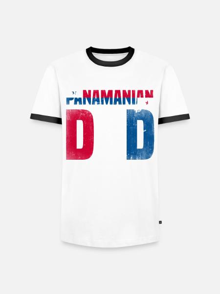 Funny Panama Panamanian Panamanian Gift - Men's Ringer Shirt - white/black