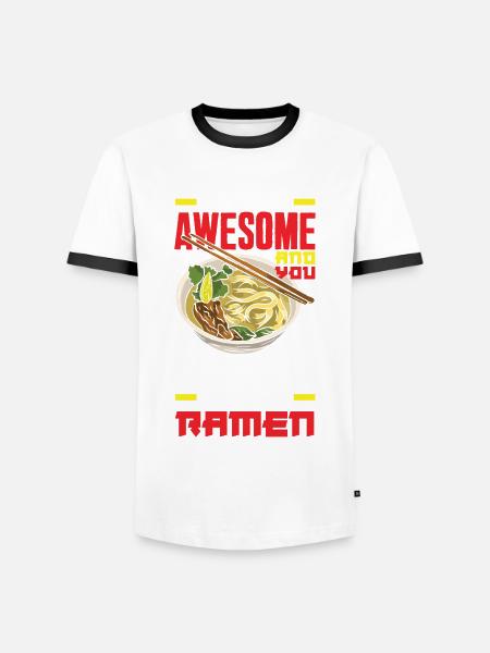 Funny Ramen Gift - Men's Ringer Shirt - white/black