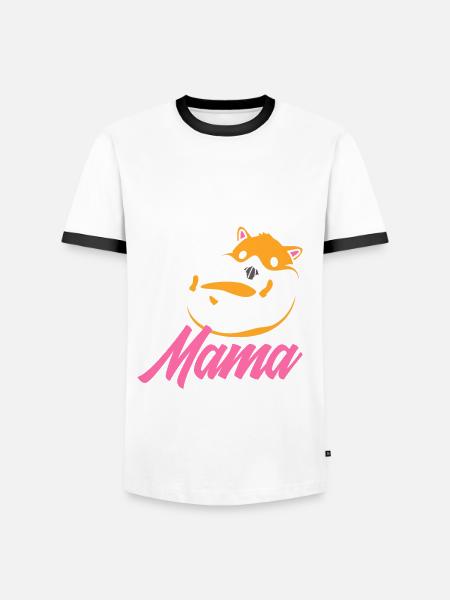 Hamster Mama Funny Hamster Gift - Men's Ringer Shirt - white/black
