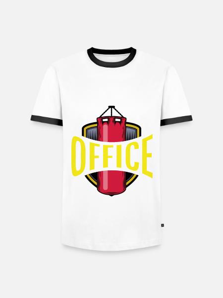 Funny Boxing Boxer Gift - Men's Ringer Shirt - white/black
