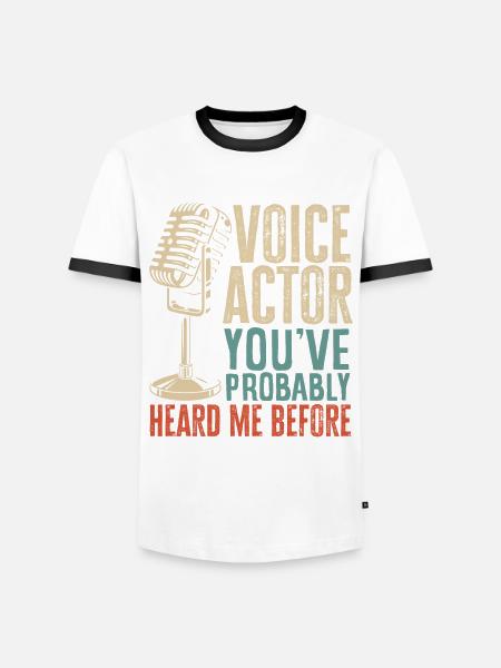 Funny Actor Actress Gift - Men's Ringer Shirt - white/black