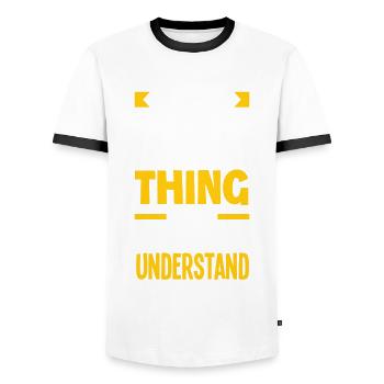 Funny Actor Actress Gift - Men's Ringer Shirt - white/black - Front - AI Model Female 172 light (172cm) & AI Model Male 178 dark (178cm)