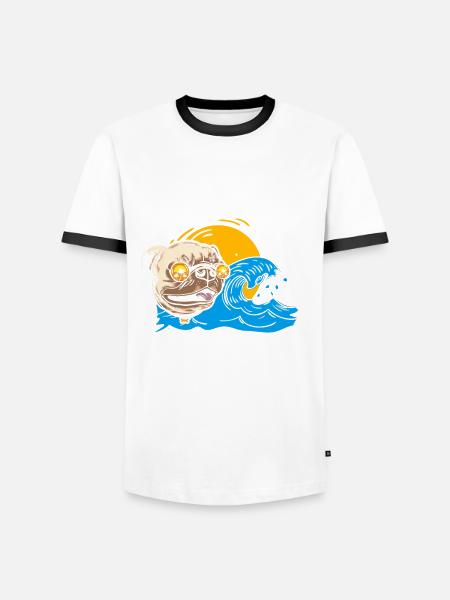 Florida - Men's Ringer Shirt - white/black