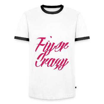 Drôle de pom-pom girl Cheerleading Cadeau - T-shirt contrasté Homme - blanc/noir - Devant - AI Model Female 172 light (172cm) & AI Model Male 178 dark (178cm)