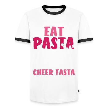 Drôle de pom-pom girl Cheerleading Cadeau - T-shirt contrasté Homme - blanc/noir - Devant - AI Model Female 172 light (172cm) & AI Model Male 178 dark (178cm)