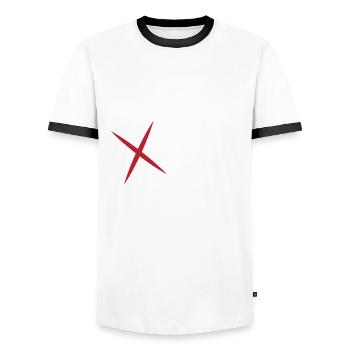 Drôle de pom-pom girl Cheerleading Cadeau - T-shirt contrasté Homme - blanc/noir - Devant - AI Model Female 172 light (172cm) & AI Model Male 178 dark (178cm)