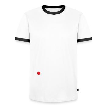 Kayak Canoë - T-shirt contrasté Homme - blanc/noir - Devant - AI Model Female 172 light (172cm) & AI Model Male 178 dark (178cm)