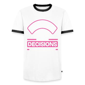 Feminismus Feministin - Männer Kontrast-T-Shirt - Weiß/Schwarz - Vorne - AI Model Female 172 light (172cm) & AI Model Male 178 dark (178cm)