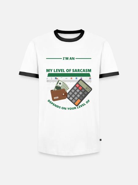 Lustiges Steuerberater Buchhalter Geschenk - Männer Kontrast-T-Shirt - Weiß/Schwarz