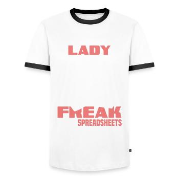Funny Tax Advisor Accountant Gift - Men's Ringer Shirt - white/black - Front - AI Model Female 172 light (172cm) & AI Model Male 178 dark (178cm)