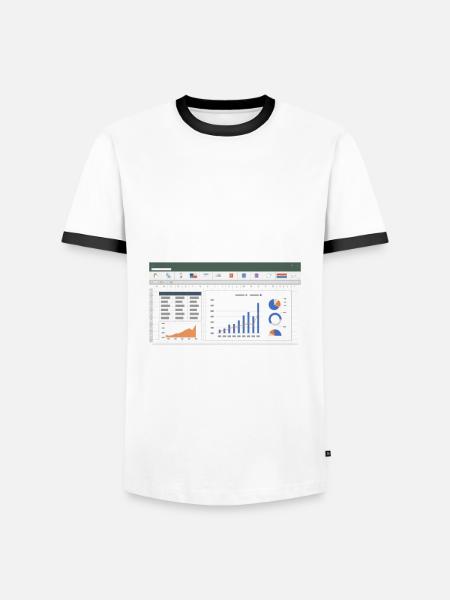 Lustiges Steuerberater Buchhalter Geschenk - Männer Kontrast-T-Shirt - Weiß/Schwarz