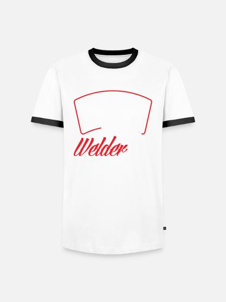 Funny Welder Gift - Men's Ringer Shirt - white/black