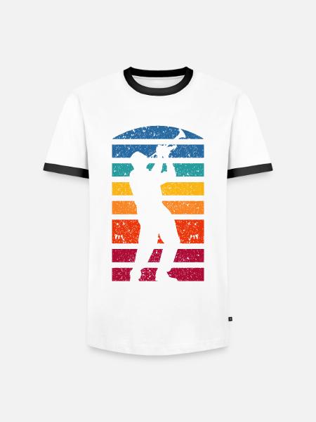 Trumpet Trumpeter Trumpet Player - Men's Ringer Shirt - white/black