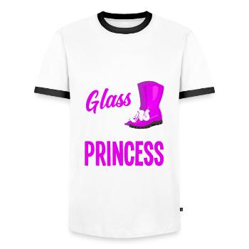 Lustiges Bauer Bauernhof Landwirt Geschenk - Männer Kontrast-T-Shirt - Weiß/Schwarz - Vorne - AI Model Female 172 light (172cm) & AI Model Male 178 dark (178cm)