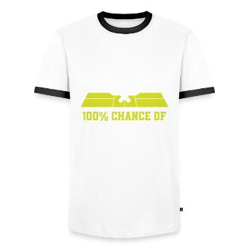 Lustiges Pickleball Geschenk - Männer Kontrast-T-Shirt - Weiß/Schwarz - Vorne - AI Model Female 172 light (172cm) & AI Model Male 178 dark (178cm)