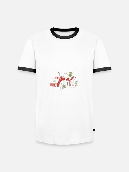 Funny Farmer Farm Farmer Gift - Men's Ringer Shirt - white/black