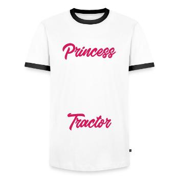 Lustiges Bauer Bauernhof Landwirt Geschenk - Männer Kontrast-T-Shirt - Weiß/Schwarz - Vorne - AI Model Female 172 light (172cm) & AI Model Male 178 dark (178cm)