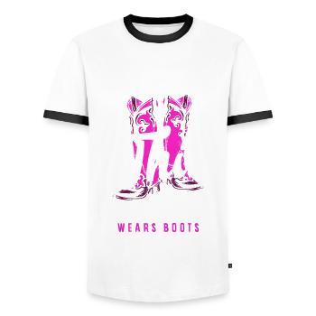 Lustiges Bauer Bauernhof Landwirt Geschenk - Männer Kontrast-T-Shirt - Weiß/Schwarz - Vorne - AI Model Female 172 light (172cm) & AI Model Male 178 dark (178cm)